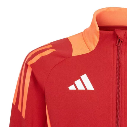 adidas Tiro 24 Competition Training vaikiškas sportinis džemperis raudonai-oranžinis IR5500