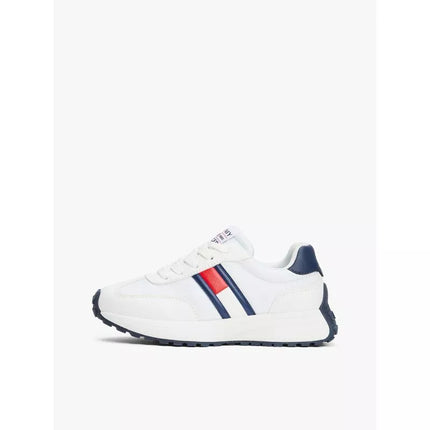 Tommy Hilfiger moteriški FLAG Žemakulniai sportbačiai suvarstomi T3X9-33877-1695X336-X336 BALTI/MĖLYNI