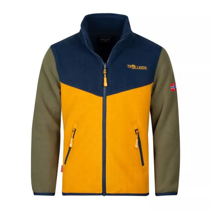 Trollkids Kids Bryggen 3in1 Jacket for girls/boys, yellow (418-331)