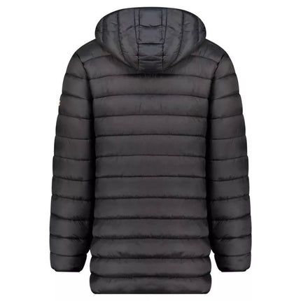 Geographical Norway men's jacket AMIGOMAP LONG HOOD DB BLACK MEN 233 BLACK (WZ5085H/GN-NOIR)
