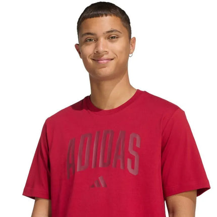 Vyriški marškinėliai Adidas Collegiate Lineage, raudoni, KH4593