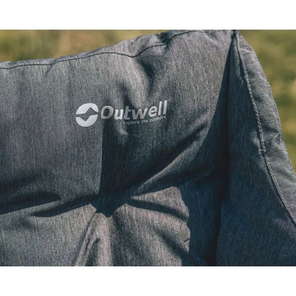 Outwell 470474 kėdė stovyklavimui su 4 kojomis, juoda, pilka