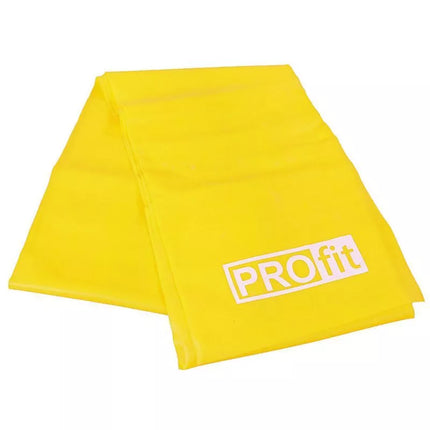 FITNESS PROFIT LONG LIGHT GUMA 200x15x0.35cm yellow DK 2227