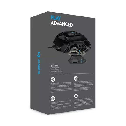 Logitech G502 Gaming HERO EU Pelė 910-005471 (optinis; 16000 DPI; juodas)