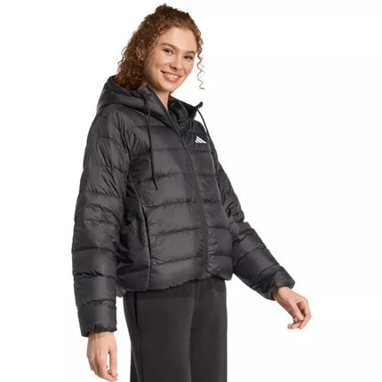 Moteriška adidas Essentials Climawarm lengva pūkinė striukė su gobtuvu Juoda KC1580