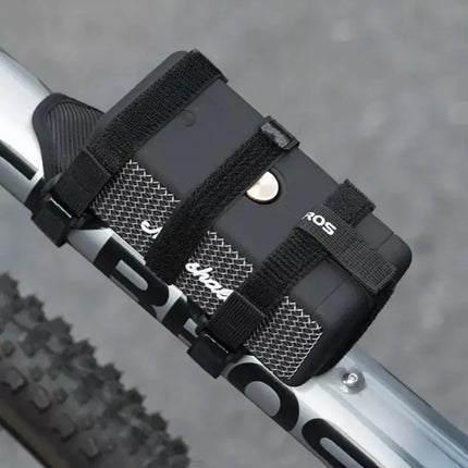 Rockbros 50210064001 Velcro tvirtinimo diržas dviračiui Bluetooth garsiakalbiui ar vandens buteliui - Juodas