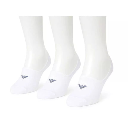 Emporio Armani Calza micro socks cotton white 3-pack