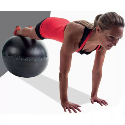 Fitneso kamuolys 65 cm juodas Pure 2 Improve