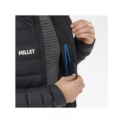 MILLET M Kamet Juoda Pūkinė Striukė Su Gobtuvu