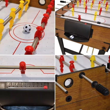 3-in-1 WOODEN TABLE FOR FOOTBALL, BILLIARDS, AIR HOOKUP 121x61x81CM