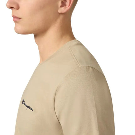 Champion SS Tee Beige Men's T-Shirt 221798 MS041