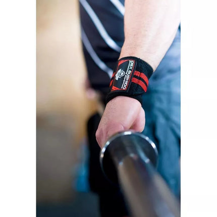 Elastic Wrist Supports/Grips | Black/Red