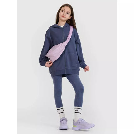 Girls' sweatshirt with a hood, 4F 4FJWSS25TSWSF1482-22S