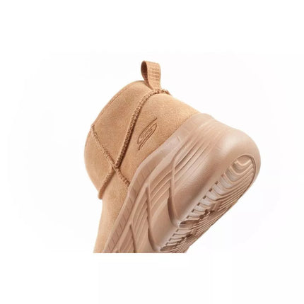Skechers moteriški žieminiai odiniai aulinukai su pašiltinimu, rudi