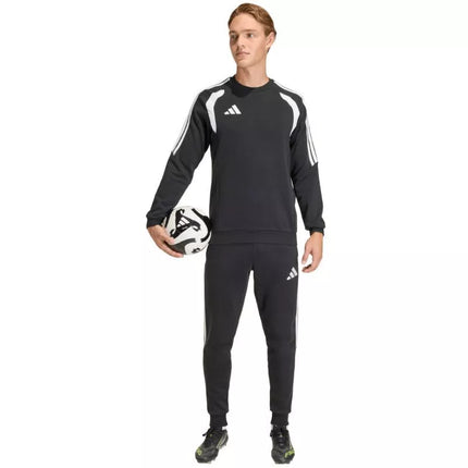 Vyriškas adidas Tiro 26 League Sweat Crew džemperis, juodas ir baltas KF3413