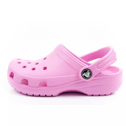 Crocs Classic children's clog sandals, fashionable pink, comfortable, lightweight