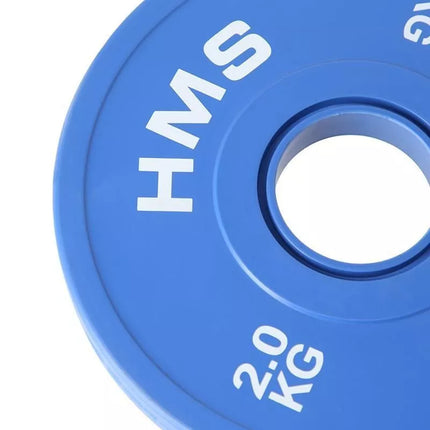 Bumper Olympic Plate Set 2x (0.5kg, 1kg, 1.5kg, 2kg, 2.5kg) HMS CBRS Set