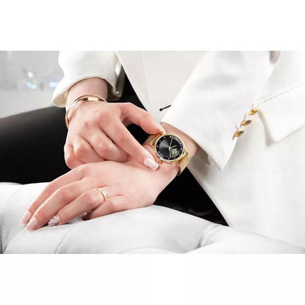 Giewont Sapphire Gold Black Women's Watch GW4130-B3