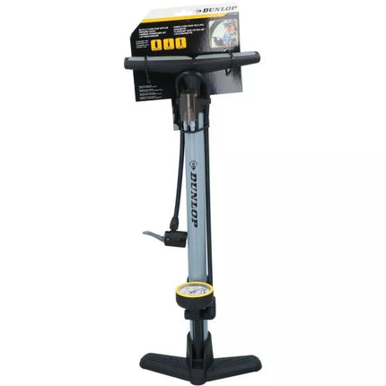 DUNLOP Dviračio / Dirbtuvių siurblys, 230Psi (16Bar) su manometru, pilkas