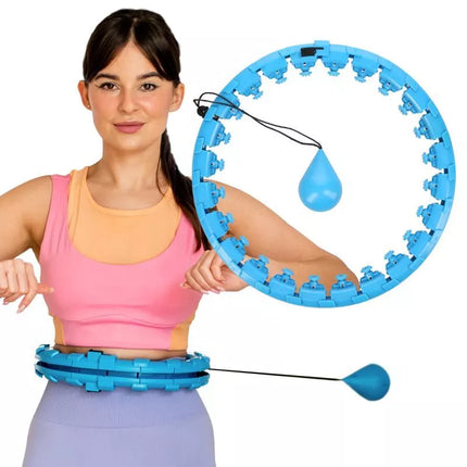 FH01 mėlynas hula hoop su svoriu