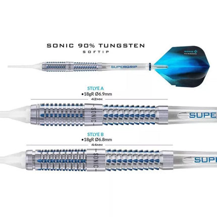 Harrows Sonic strėlės 90 % softip HS-TNK-000013302