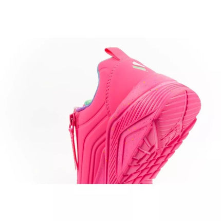 Skechers Uno Lite vaikiški sportiniai kedukai, rožiniai, patogūs.