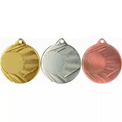 MEDAL WITH SPACE FOR A STICKER, BRONZE, DIAMETER 50mm