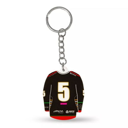 GKS Tychy (Išvykoje) SREBBREKH-GKS ledo ritulio marškinėlių raktų pakabukas