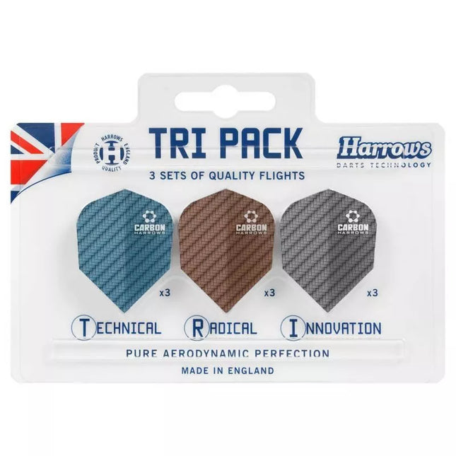 Harrows Tri Pack Carbon 3x3 plunksnos HS-TNK-000013292