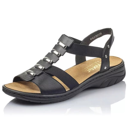 Juodos odinės Rieker basutės W 64580