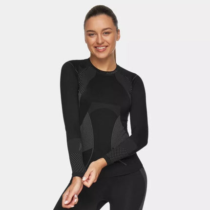 Alpinus Active Termoaktyviniai Marškinėliai Juoda ir Pilka W GT43180