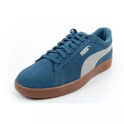 Puma vyriški sportiniai bateliai kedai Smash 3.0 odiniai klasikinio stiliaus madingi mėlyni