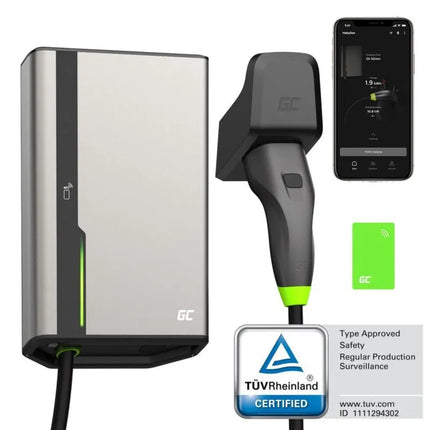 Wallbox Green Cell HabuDen 22kW 32A - 7.5m cable with NFC