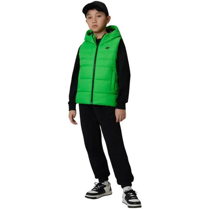 Boy's vest 4F M313 green 4FJWSS26TVJAM313 41S