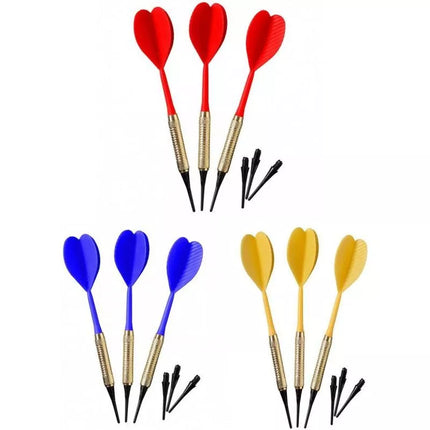 DARTS PLASTIC DARTS 3 PCS SAFE BEST SPORTING - YELLOW