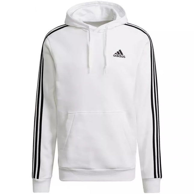 Adidas Essentials Flisinis Džemperis su gobtuvu su 3 juostelėmis M GU2522
