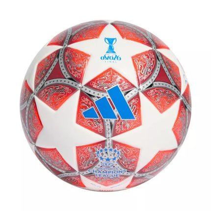 adidas UCL 25/26 moterų finalo mini futbolo kamuolys, raudonos ir baltos spalvos, JW1327