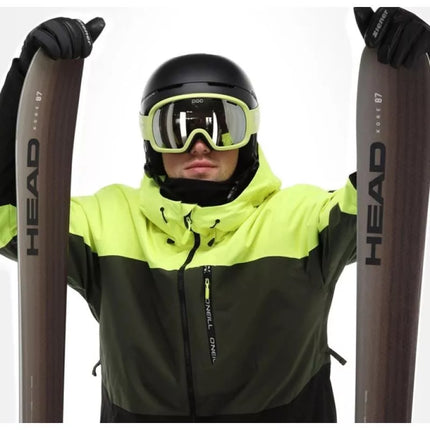 O'neill Men's Winter Sports Jacket Carbonite Snowboard Skis 10K Green Black