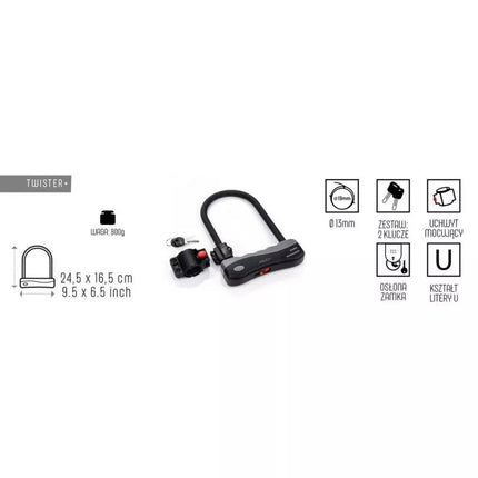 Meteor Twister 31548 Dviračio Spyna