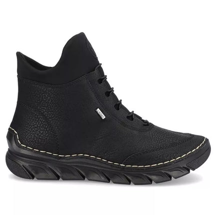 Women's insulated black ankle boots Rieker 55069-00