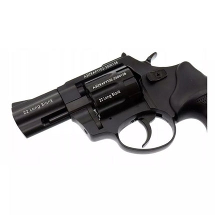 ZORAKI R1-K6L BAS blank alarm and signal revolver, 2.5" barrel, .22 Long Blank, black (R1256BMP-BAS)