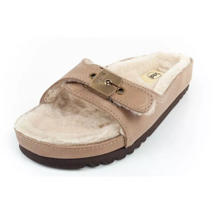 Scholl Iconic MEG Taupe W F303171062 Šlepetės