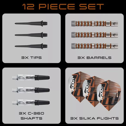 Harrows LUKE WOODHOUSE SERIES 3 darts 90% softip
