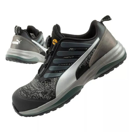 Puma Charge Juodi žemi su Disku S1P ESD HRO SRC darbo batai Juodi BOA