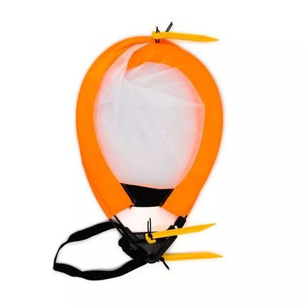 Pop-up soccer training goal - orange (S) 76x45x45 cm