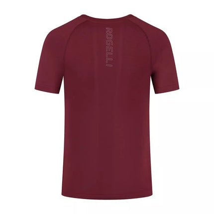 Rogelli ESSENTIAL burgundy running shirt M