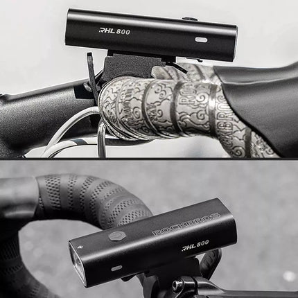 Rockbros 24710012001 front bicycle light 800 lm + USB-C - USB-A cable - black