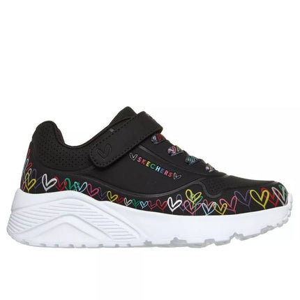 Skechers youth sneakers UNO LITE HEART CRAZE 314091L BKMT