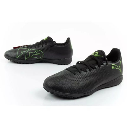 Puma men's sports shoes Future 8 Play TT turf football shoes black green