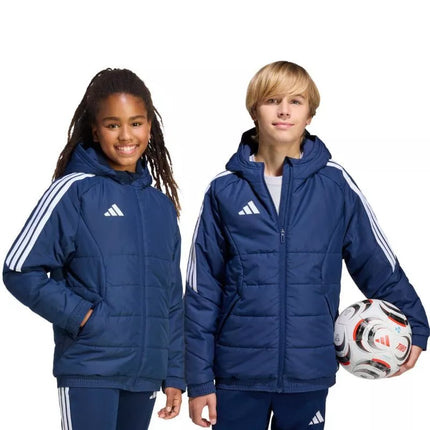 adidas Tiro 26 Žiemos tamsiai mėlynos vaikiška striukė KA8026
